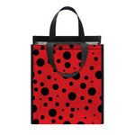 Ladybug Spots Pattern Print Insulated Lunch Tote