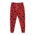 Ladybug Spots Pattern Print Jogger Pants