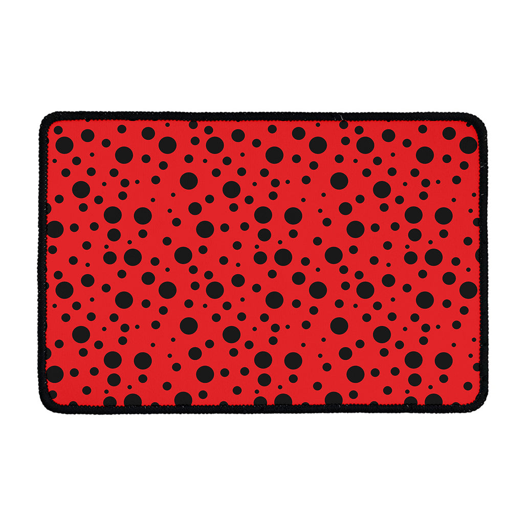 Ladybug Spots Pattern Print Kitchen Mat