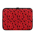 Ladybug Spots Pattern Print Laptop Sleeve