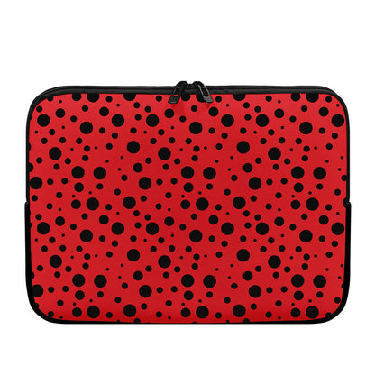 Ladybug Spots Pattern Print Laptop Sleeve