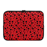 Ladybug Spots Pattern Print Laptop Sleeve