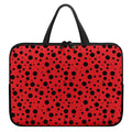 Ladybug Spots Pattern Print Laptop Sleeve With Handle