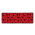 Ladybug Spots Pattern Print Long Kitchen Mat
