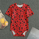 Ladybug Spots Pattern Print Men's Bodysuit