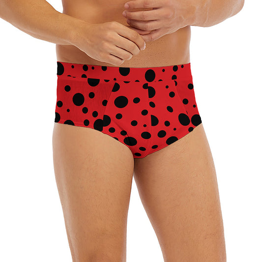 Ladybug Spots Pattern Print Men's Briefs