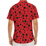 Ladybug Spots Pattern Print Men's Deep V-Neck Shirt