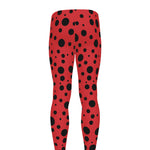 Ladybug Spots Pattern Print Men's leggings