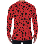 Ladybug Spots Pattern Print Men's Long Sleeve T-Shirt