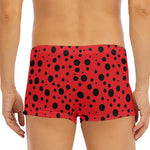 Ladybug Spots Pattern Print Men's Short Boxer Briefs