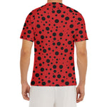 Ladybug Spots Pattern Print Men's Short Sleeve Rash Guard