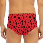 Ladybug Spots Pattern Print Men's Triangle Swim Briefs
