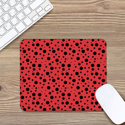 Ladybug Spots Pattern Print Mouse Pad