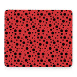 Ladybug Spots Pattern Print Mouse Pad