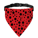 Ladybug Spots Pattern Print Over The Collar Dog Bandana