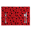 Ladybug Spots Pattern Print Placemat