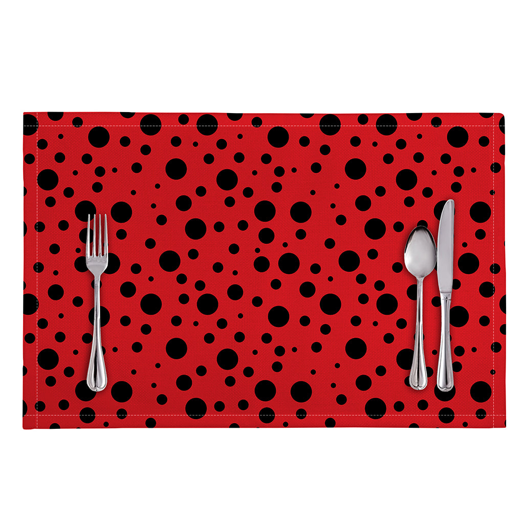 Ladybug Spots Pattern Print Placemat