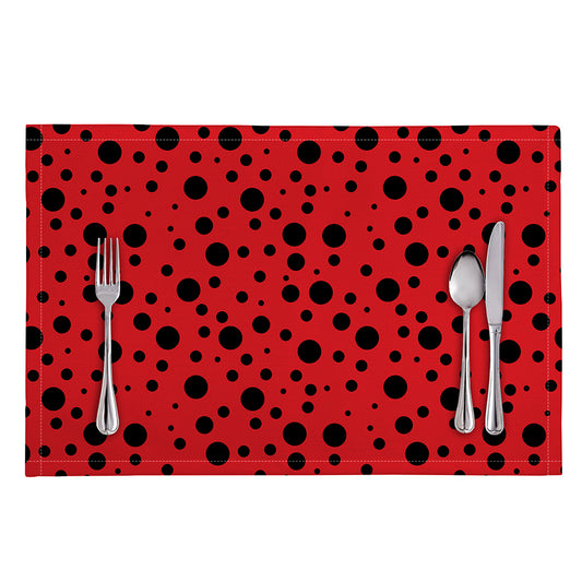 Ladybug Spots Pattern Print Placemat