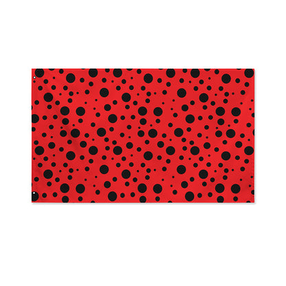 Ladybug Spots Pattern Print Polyester Flag