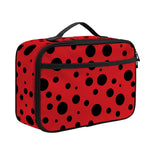 Ladybug Spots Pattern Print Portable Lunch Bag