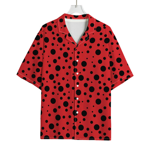 Ladybug Spots Pattern Print Rayon Hawaiian Shirt