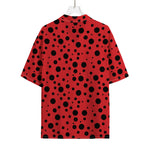 Ladybug Spots Pattern Print Rayon Hawaiian Shirt