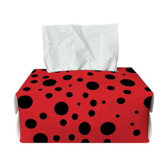 Ladybug Spots Pattern Print Rectangle Tissue Box Cover