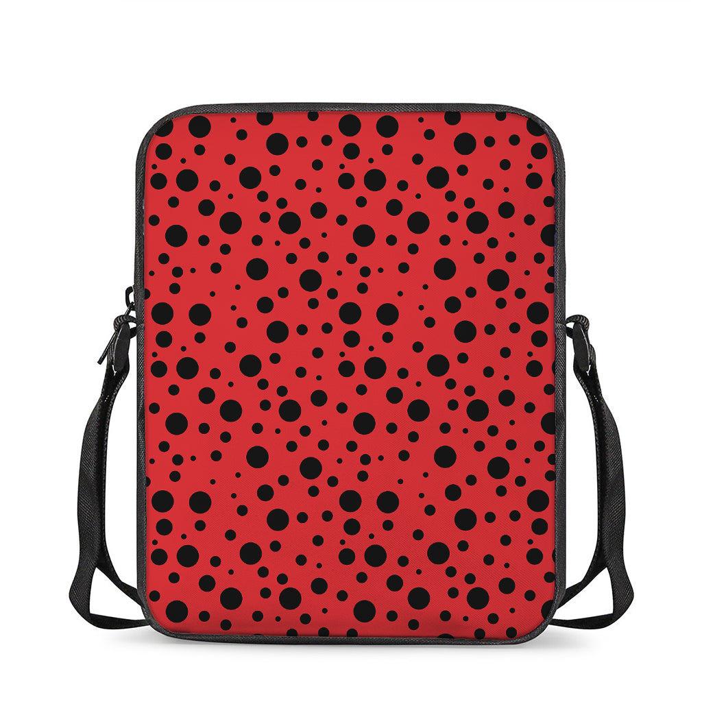Ladybug Spots Pattern Print Rectangular Crossbody Bag