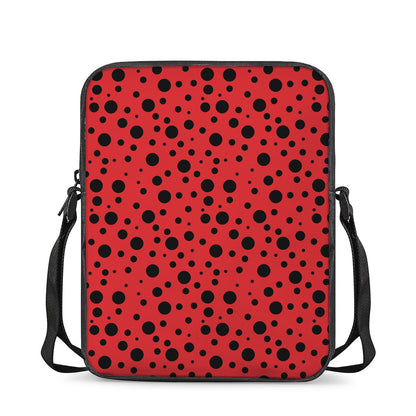 Ladybug Spots Pattern Print Rectangular Crossbody Bag