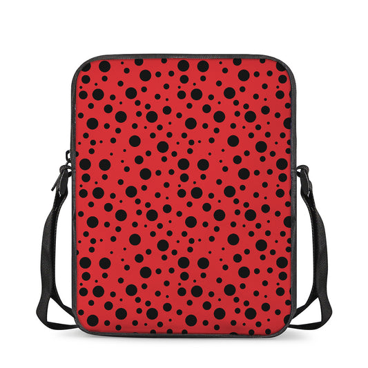 Ladybug Spots Pattern Print Rectangular Crossbody Bag
