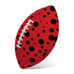 Ladybug Spots Pattern Print Rugby Ball