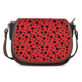 Ladybug Spots Pattern Print Saddle Bag