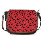 Ladybug Spots Pattern Print Saddle Bag