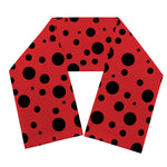 Ladybug Spots Pattern Print Scarf