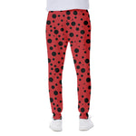 Ladybug Spots Pattern Print Scuba Joggers