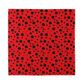 Ladybug Spots Pattern Print Silk Bandana
