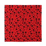 Ladybug Spots Pattern Print Silk Bandana