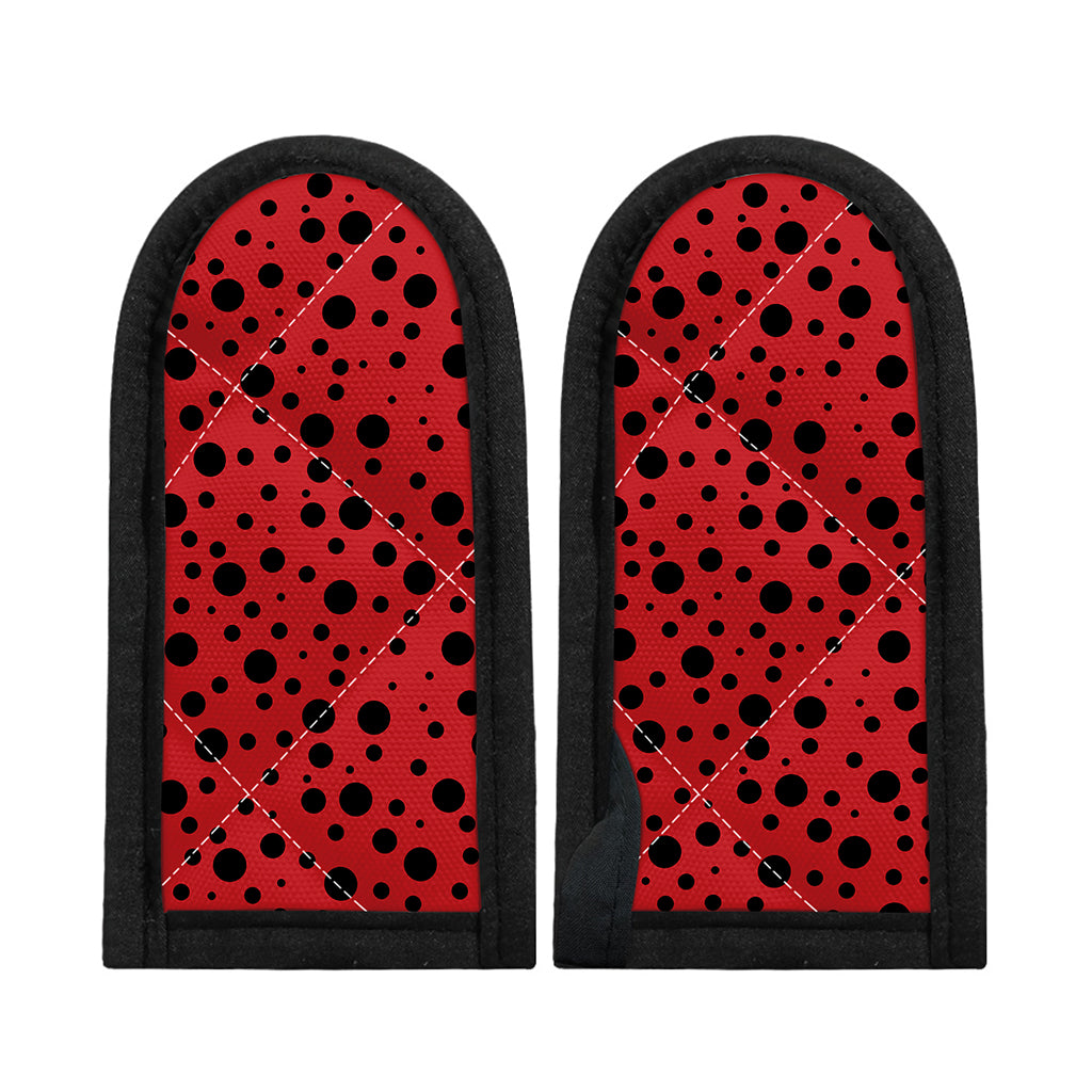 Ladybug Spots Pattern Print Skillet Handle Cover