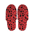 Ladybug Spots Pattern Print Slippers