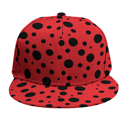 Ladybug Spots Pattern Print Snapback Cap