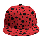 Ladybug Spots Pattern Print Snapback Cap