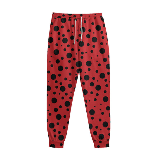 Ladybug Spots Pattern Print Sweatpants