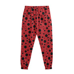 Ladybug Spots Pattern Print Sweatpants