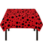 Ladybug Spots Pattern Print Tablecloth