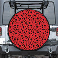 Ladybug Spots Pattern Print Tire Cover