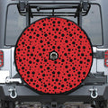 Ladybug Spots Pattern Print Tire Cover With Camera Hole