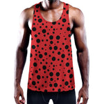 Ladybug Spots Pattern Print Training Tank Top
