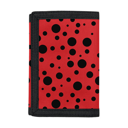 Ladybug Spots Pattern Print Trifold Wallet