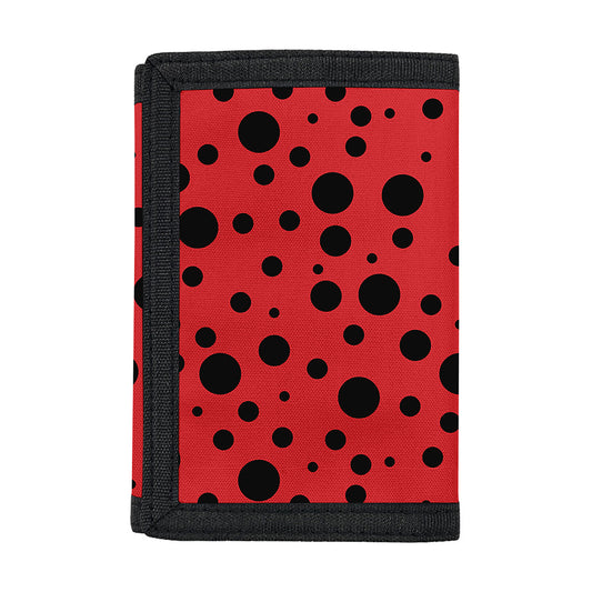 Ladybug Spots Pattern Print Trifold Wallet