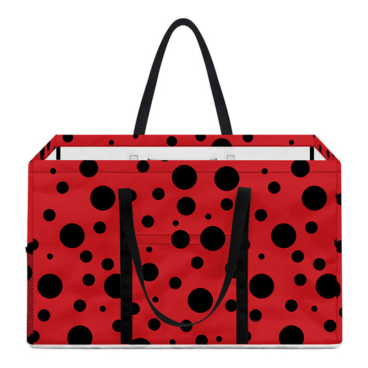 Ladybug Spots Pattern Print Utility Tote Bag
